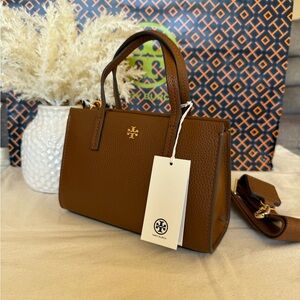 NWT , Tory Burch Blake mini Brown tote Bag ( crossbody )